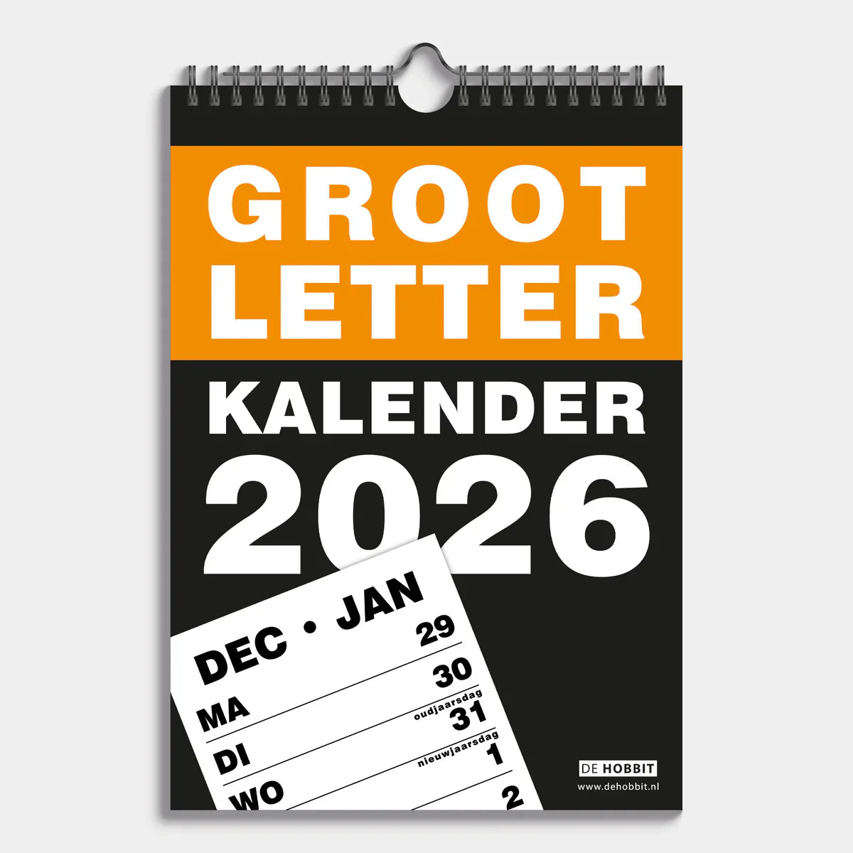 Hobbit 2026 Grootletter Kalender A4