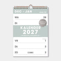 Kalender 2027 Hobbit D2 spiraalkalender A4