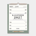 Kalender A4 2027 Hobbit Spiraalkalender D5