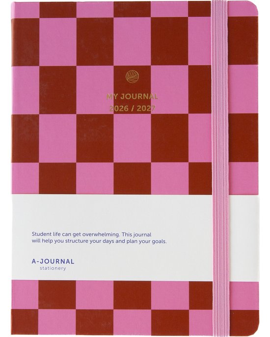 schoolagenda 2026-2027 my journal check red
