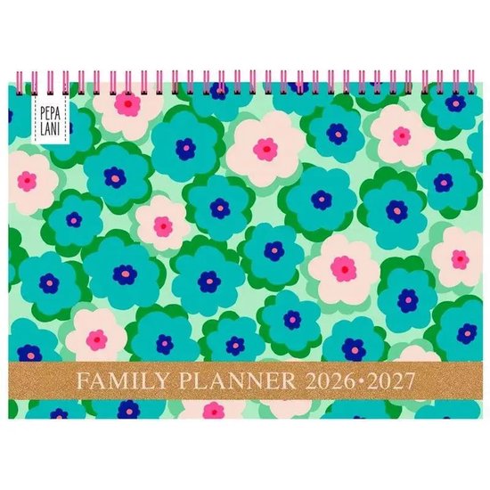 familieplanner 2026-2027 pepaloni flo 16 maands