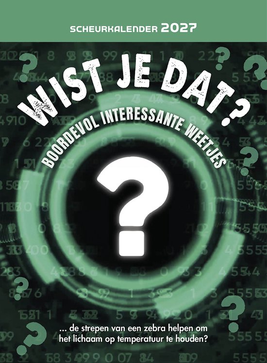 Scheurkalender 2027 Wist je dat ?