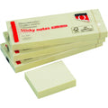 Zelfklevende Memoblaadjes Quantore 51x38mm Geel
