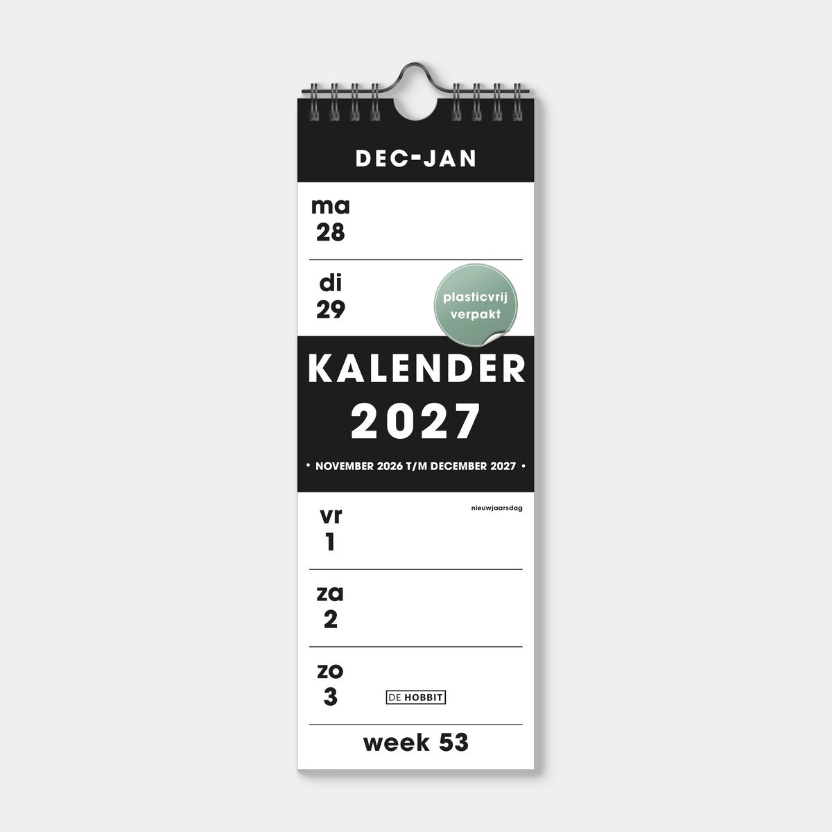 Hobbit 2027 Weekkalender Smal D1