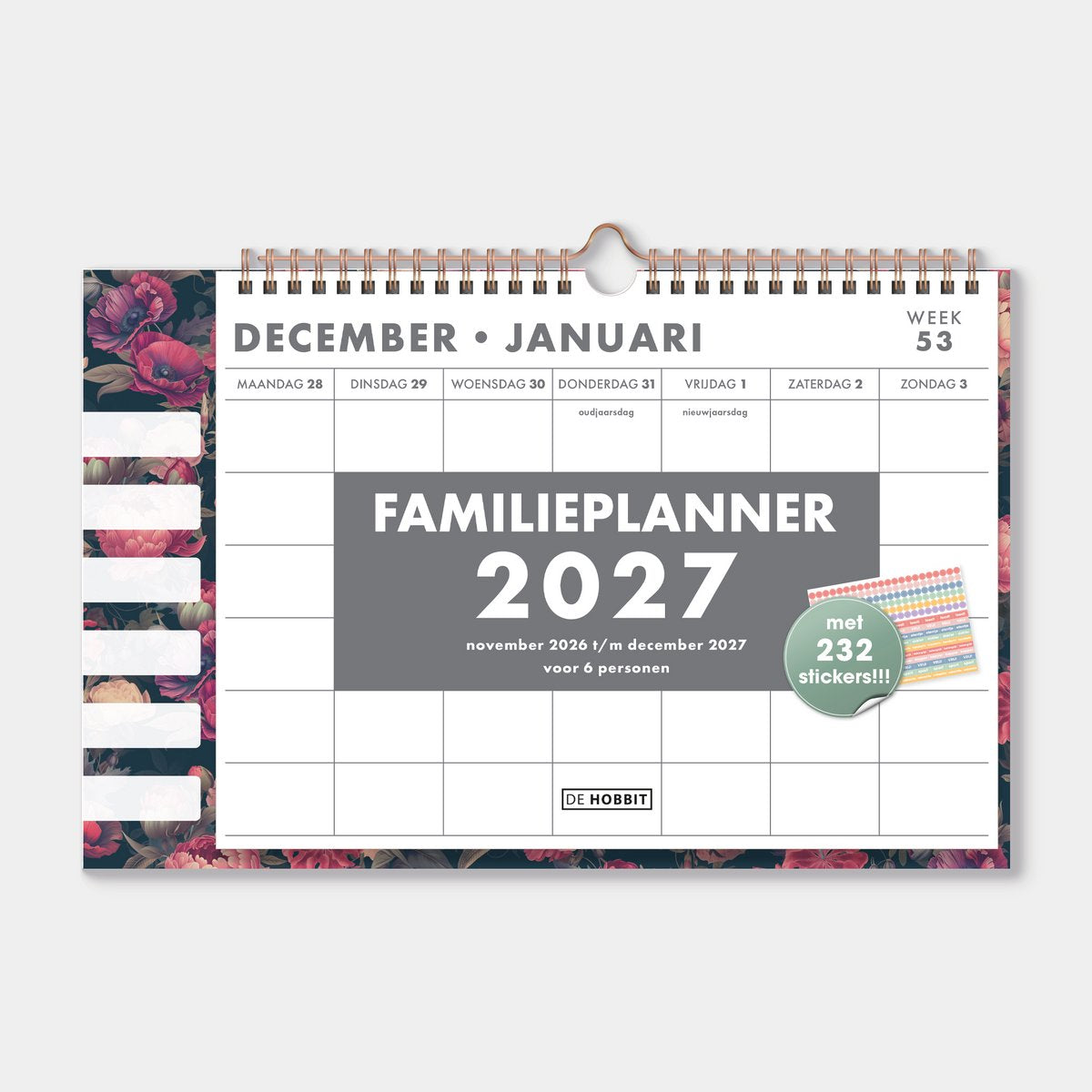 kalender 2027 Familieplanner d2 omslag