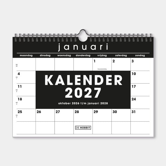 Kalender 2027 Hobbit Maandkalender D2
