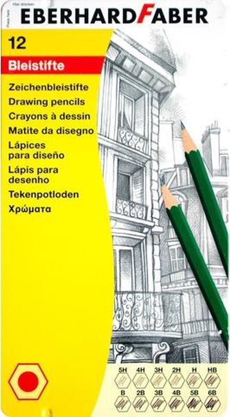 Potlood Eberhard Faber 11 Hardtegraden In Etui