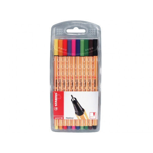 Fineliner Stabilo Point 88 10st Ass