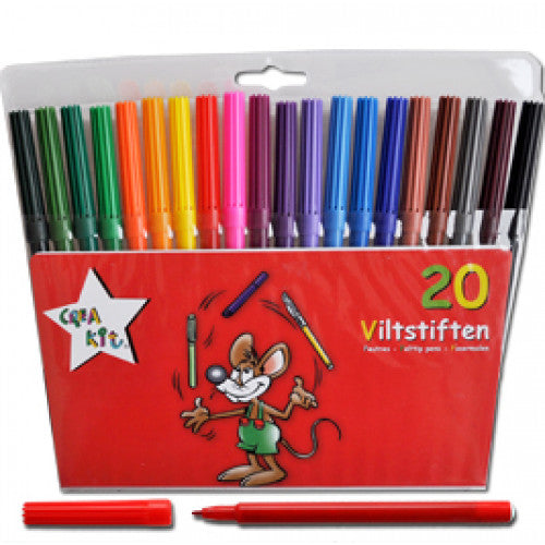 Viltstiften 10 stuks Crea-Kit