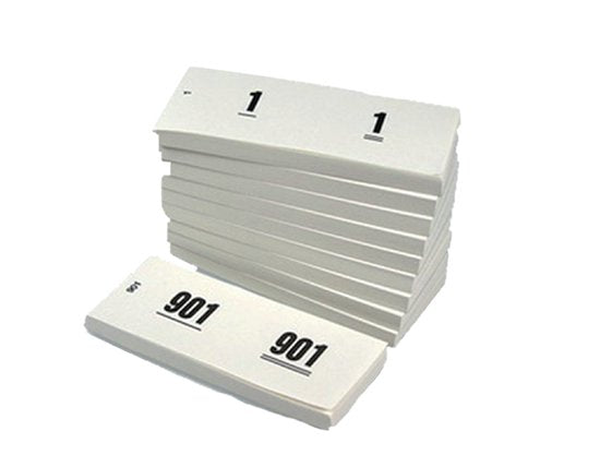 Nummerblokken 1 - 1000 - Set van 10 - 6 kleur opties