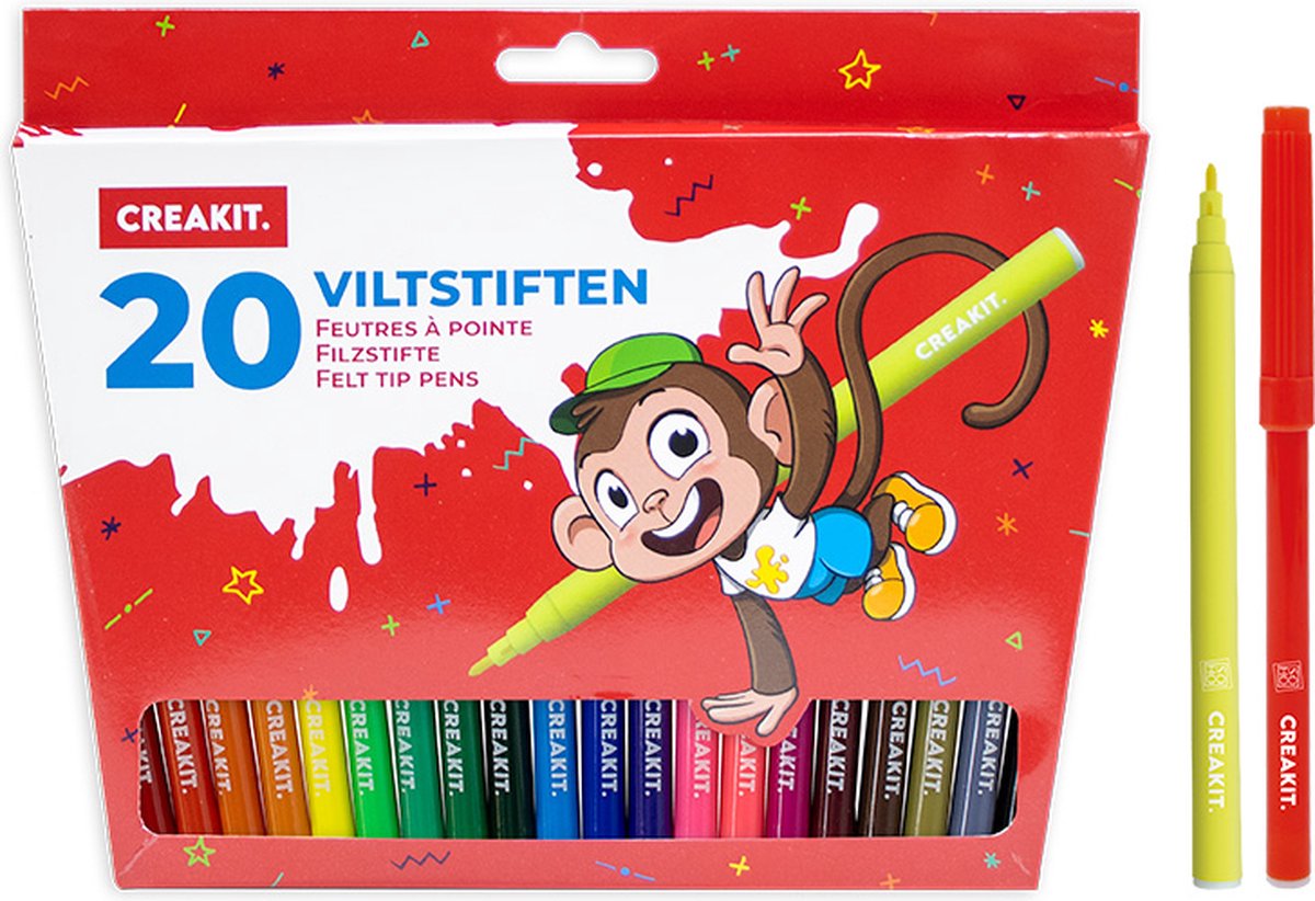 Viltstiften 20 stuks Crea-Kit