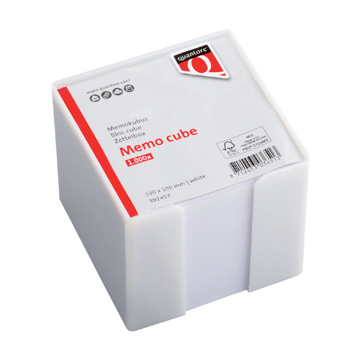 Memokubus Quantore 10x10x10cm - 3 kleur opties