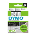 Labeltape Dymo D1 45013 12mmx7m Zwart op Wit