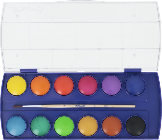 Waterverfdoos Pelikan F355/12 12 kleuren