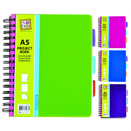 Projectboek A5 3 tabs 200 vel
