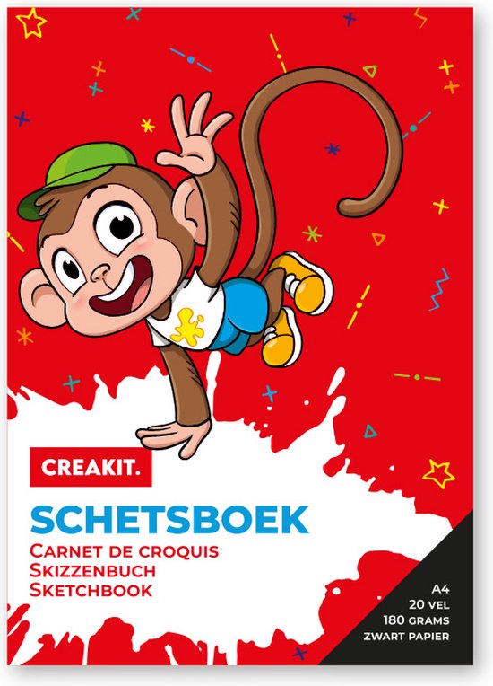 Schetsboek A4 180 gr zwart