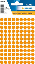 Etiket Herma Rond 8mm 540st - 5 kleur opties