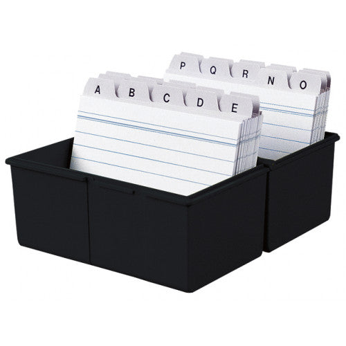 Kaartenbak Han Breed A5 Kunststof Zwart