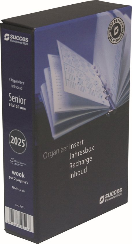 Succes agenda vulling 2027 Senior 7 dagen per 2 pagina's