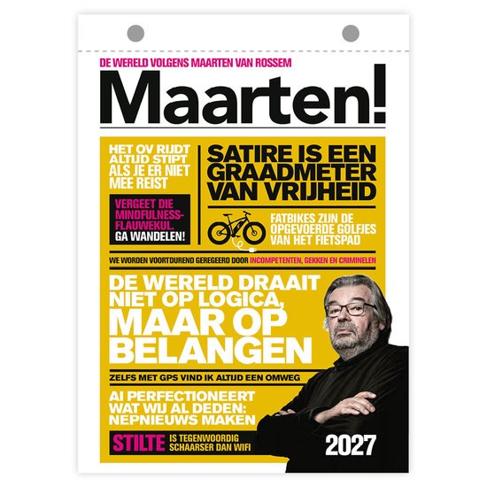 Scheurkalender 2027 Maarten , Maarten van Rossum