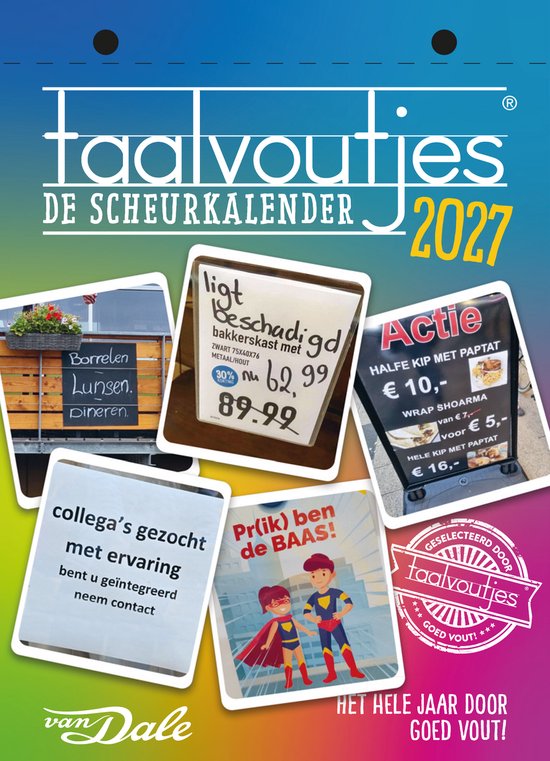 Scheurkalender 2027 Taal Voutjes , Taalvoutjes